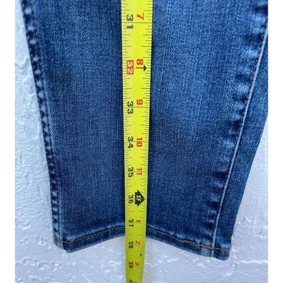 Madewell Womens Flat Front Mid Rise Stovepipe Jeans Denim Blue Sz 27 - Picture 6 of 12